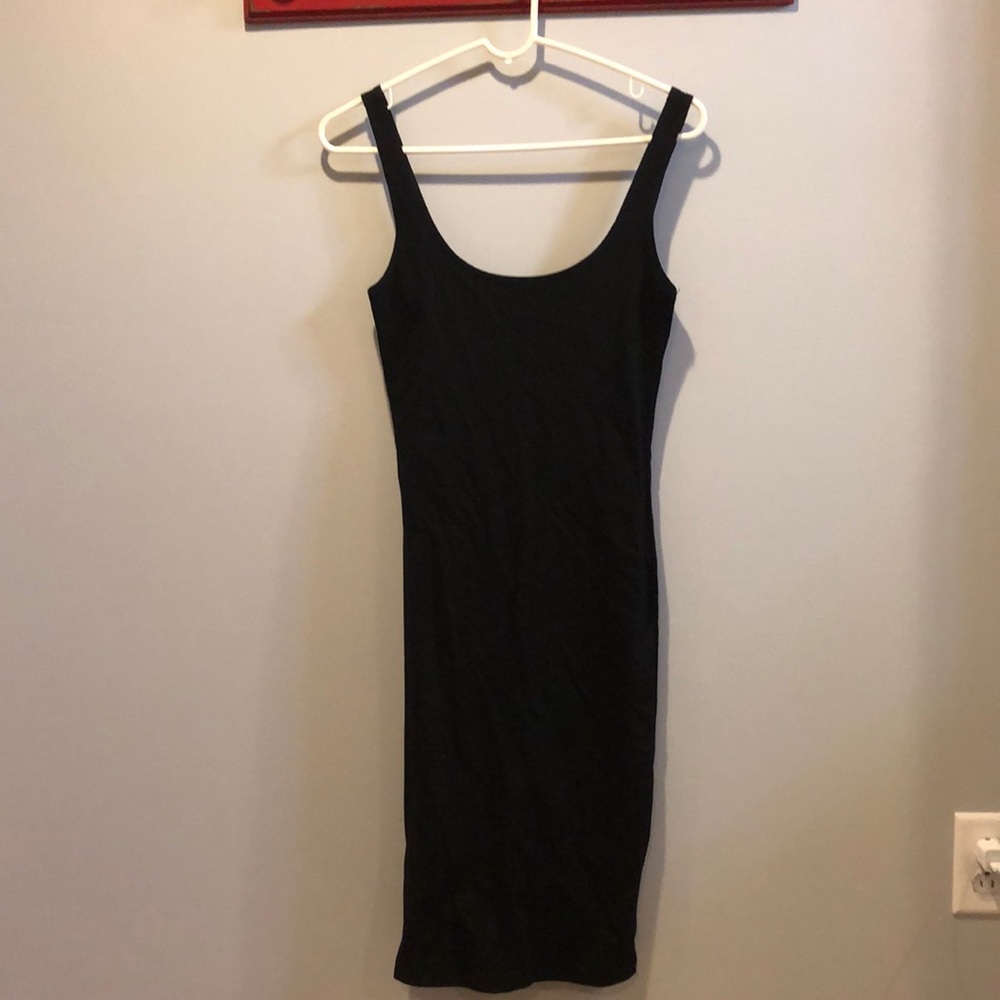Black cotton dress